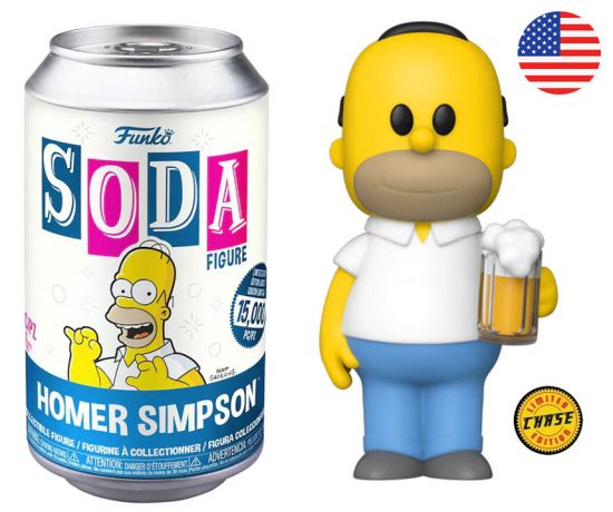 Figurine Funko Soda Les Simpson Homer Simpson (Cannette Bleue) [Chase]