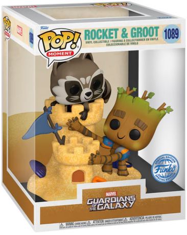 Figurine Funko Pop Les Gardiens de la Galaxie [Marvel] #1089 Rocket & Groot - Movie Moment