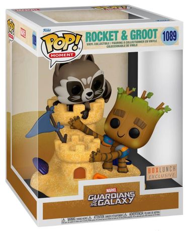 Figurine Funko Pop Les Gardiens de la Galaxie [Marvel] #1089 Rocket & Groot - Movie Moment