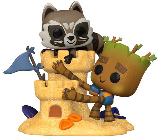 Figurine Funko Pop Les Gardiens de la Galaxie [Marvel] #1089 Rocket & Groot - Movie Moment