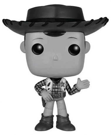 Figurine Funko Pop Toy Story [Disney] #168 Woody - Noir & Blanc