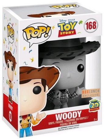Figurine Funko Pop Toy Story [Disney] #168 Woody - Noir & Blanc
