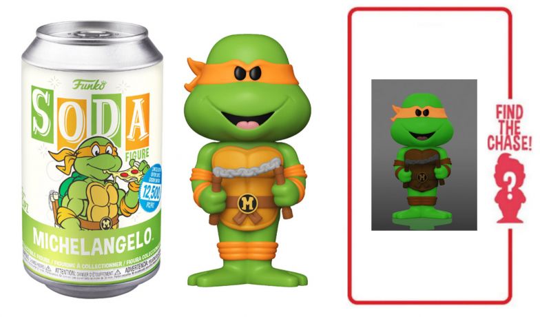 Figurine Funko Soda Tortues Ninja Michelangelo (Canette Verte)