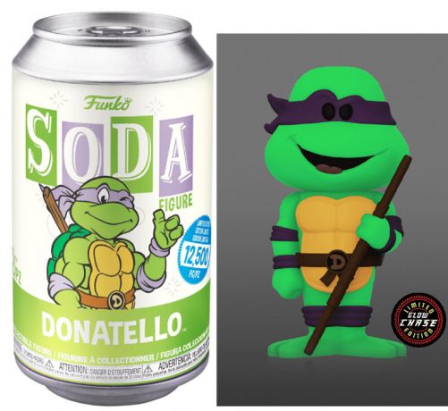 Figurine Funko Soda Tortues Ninja Donatello (Canette Verte) [Chase]