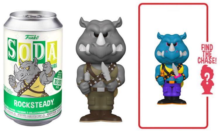 Figurine Funko Soda Tortues Ninja Rocksteady (Canette Verte)