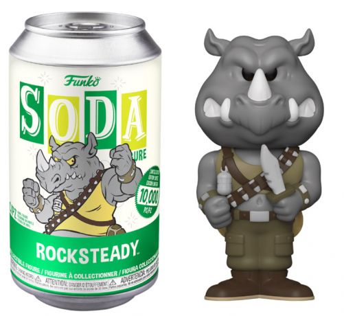 Figurine Funko Soda Tortues Ninja Rocksteady (Canette Verte)