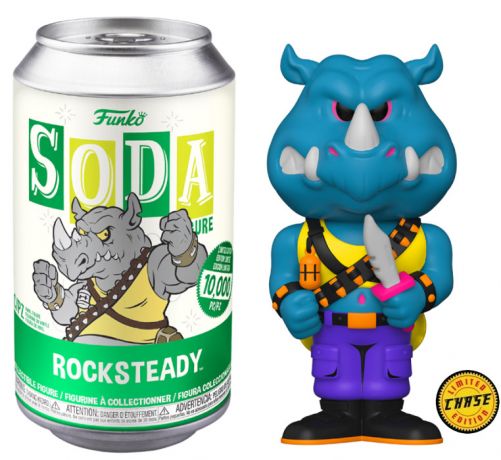 Figurine Funko Soda Tortues Ninja Rocksteady (Canette Verte) [Chase]
