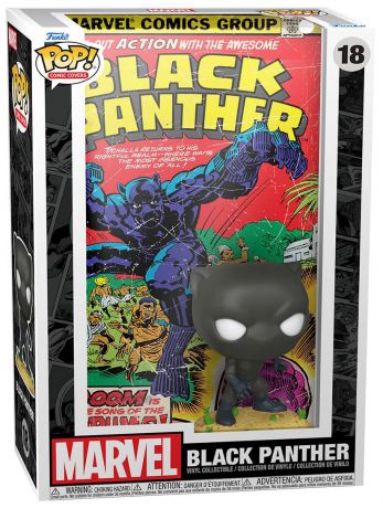 Figurine Funko Pop Marvel Comics #18 Black Panther - Comic Cover