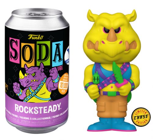 Figurine Funko Soda Tortues Ninja Rocksteady (Canette Violette) [Chase]