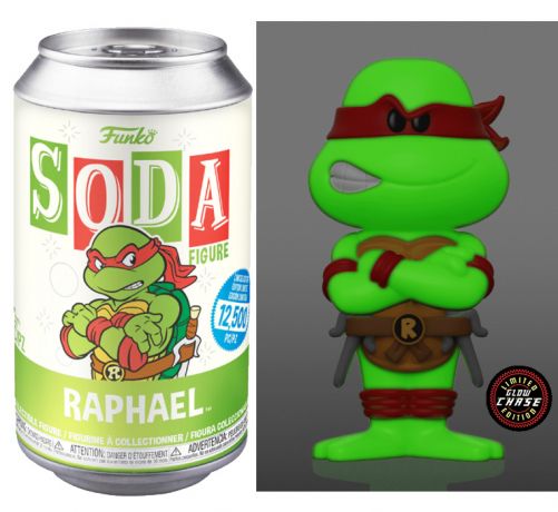 Figurine Funko Soda Tortues Ninja Raphael (Canette Verte) [Chase]