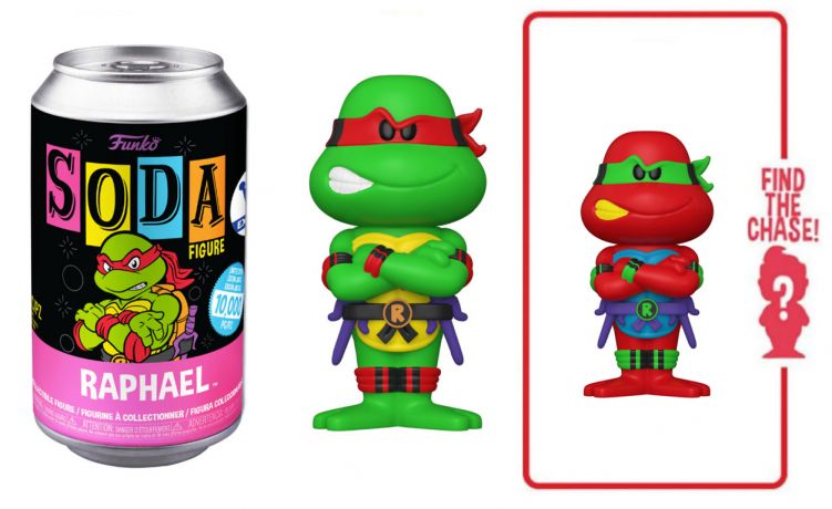 Figurine Funko Soda Tortues Ninja Raphael (Canette Rose)