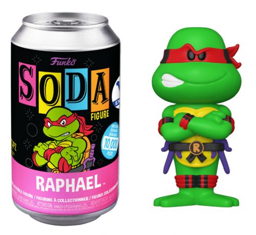 Figurine Funko Soda Tortues Ninja Raphael (Canette Rose)