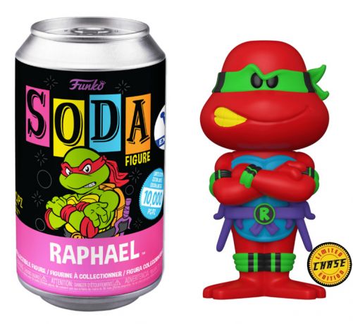 Figurine Funko Soda Tortues Ninja Raphael (Canette Rose) [Chase]