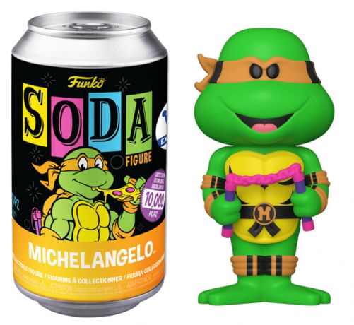 Figurine Funko Soda Tortues Ninja Michelangelo (Canette Orange)