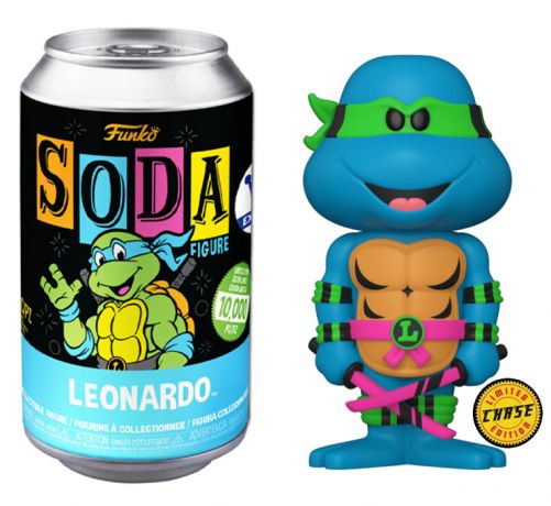 Figurine Funko Soda Tortues Ninja Leonardo (Canette Bleue) [Chase]