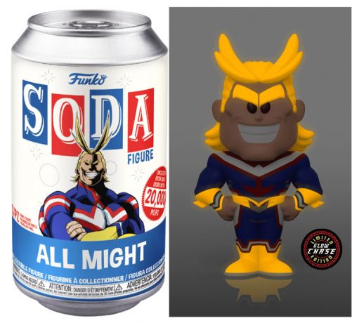 Figurine Funko Soda My Hero Academia All Might (Canette Bleue) [Chase]