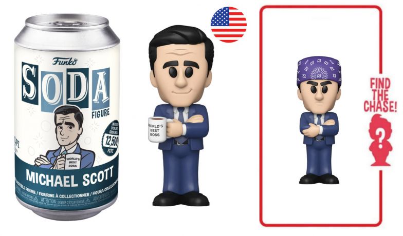 Figurine Funko Soda The Office Michael Scott (Canette Bleue)