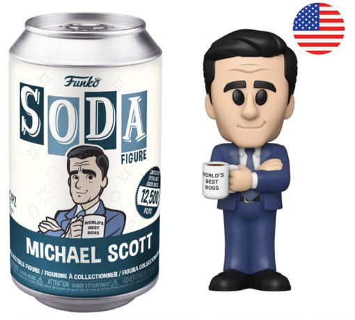 Figurine Funko Soda The Office Michael Scott (Canette Bleue)