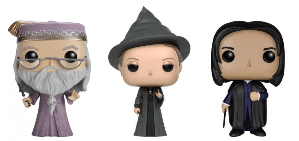 Figurine Funko Pop Harry Potter Dumbledore, McGonagall & Rogue - 3 Pack