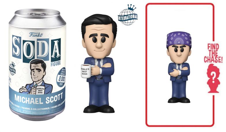 Figurine Funko Soda The Office Michael Scott (Canette Bleu clair)