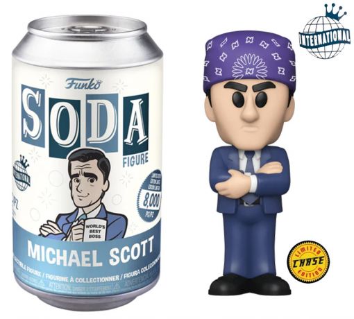 Figurine Funko Soda The Office Michael Scott (Canette Bleu clair) [Chase]