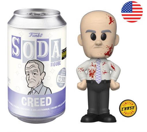 Figurine Funko Soda The Office Creed (Canette Violette) [Chase]