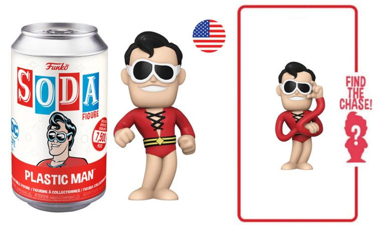 Figurine Funko Soda DC Comics Plastic Man (Canette Rouge)
