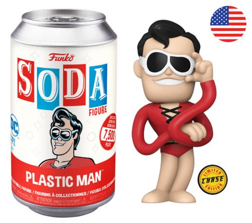 Figurine Funko Soda DC Comics Plastic Man (Canette Rouge) [Chase]