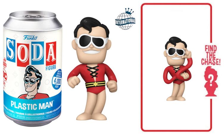 Figurine Funko Soda DC Comics Plastic Man (Canette Bleue)