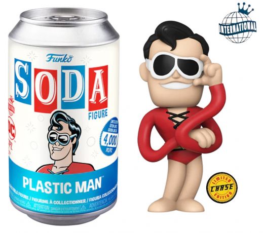 Figurine Funko Soda DC Comics Plastic Man (Canette Bleue) [Chase]