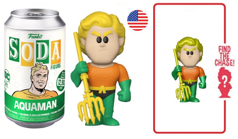 Figurine Funko Soda DC Comics Aquaman (Canette Verte)