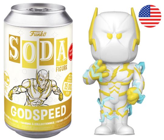 Figurine Funko Soda DC Comics Godspeed (Canette Jaune Or)