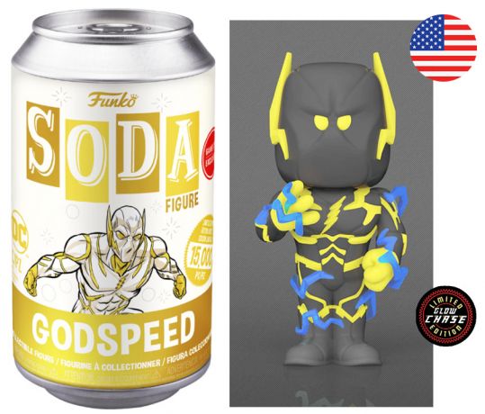 Figurine Funko Soda DC Comics Godspeed (Canette Jaune Or) [Chase]