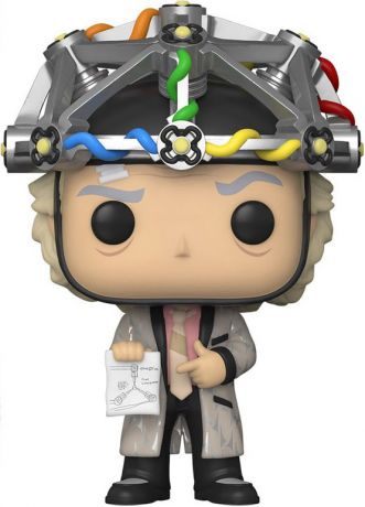 Figurine Funko Pop Retour vers le Futur #959 Doc avec Casque - Glow in the Dark