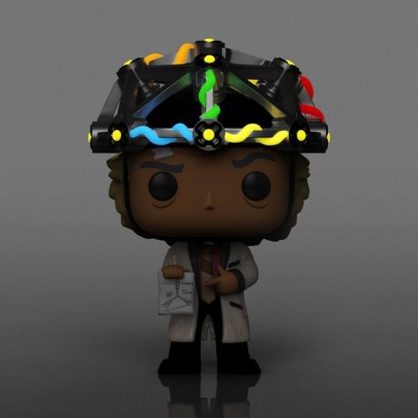 Figurine Funko Pop Retour vers le Futur #959 Doc avec Casque - Glow in the Dark