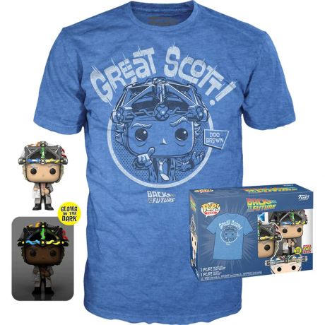 Figurine Funko Pop Retour vers le Futur #959 Doc avec Casque - T-Shirt