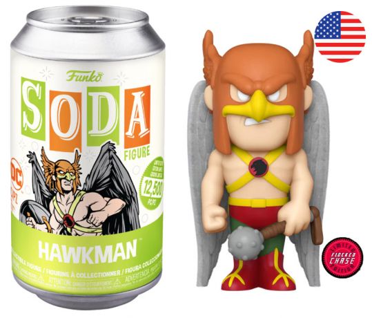 Figurine Funko Soda DC Comics Hawkman (Canette Verte) [Chase]