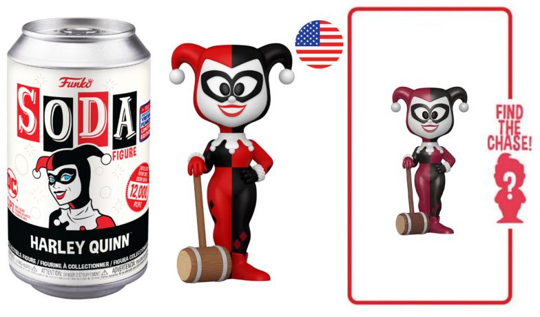 Figurine Funko Soda DC Comics Harley Quinn Harlequin (Canette Noire)