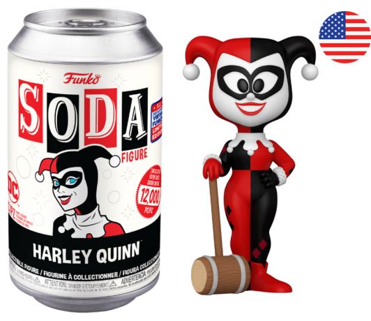 Figurine Funko Soda DC Comics Harley Quinn Harlequin (Canette Noire)