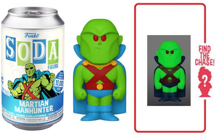 Figurine Funko Soda DC Comics Martian Manhunter (Canette Bleue)