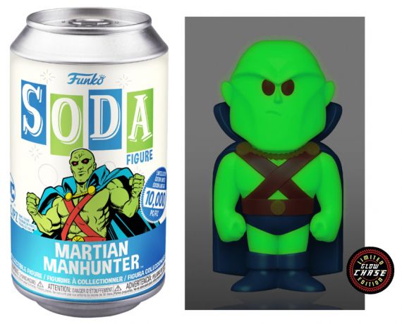 Figurine Funko Soda DC Comics Martian Manhunter (Canette Bleue) [Chase]