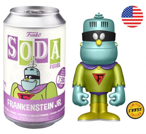 Figurine Funko Soda Hanna-Barbera Frankenstein Jr. (Canette Rose) [Chase]
