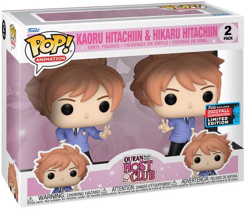 Figurine Funko Pop Host Club : Le lycée de la séduction Kaoru Hitachiin - Hikaru Hitachiin - Pack