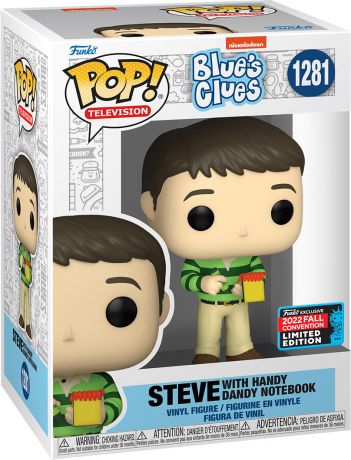 Figurine Funko Pop Blue et ses amis #1281 Steve avec le carnet de notes Handy Dandy