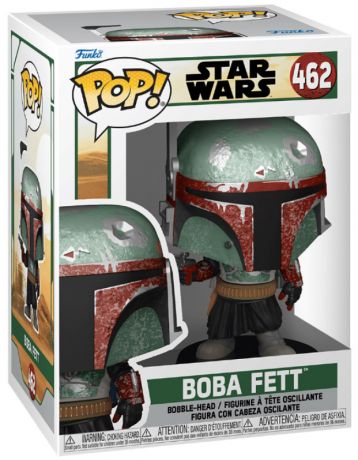 Figurine Funko Pop Star Wars : Le Livre de Boba Fett #462 Boba Fett - Métallique