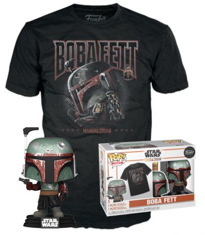 Figurine Funko Pop Star Wars : Le Livre de Boba Fett #462 Boba Fett - T-Shirt