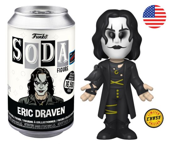 Figurine Funko Soda The Crow Eric Draven (Canette Noire) [Chase]