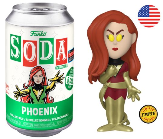 Figurine Funko Soda Marvel Comics Phoenix (Canette Verte) [Chase]