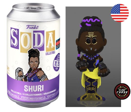 Figurine Funko Soda Black Panther [Marvel] Shuri (Canette Violette) [Chase]
