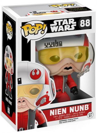 Figurine Funko Pop Star Wars 7 : Le Réveil de la Force #88 Nien Nunb - Pilote X-Wing
